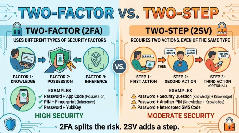 What Is Two Factor vs Two Step