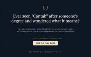 Cantab Meaning: Definition & Meaning Explained Simply